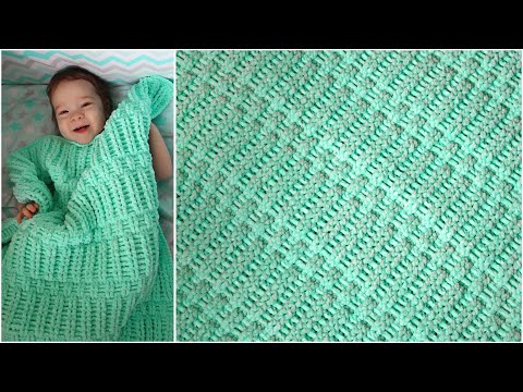 Видео: Мой сын теперь укрывается только им | Вяжем ПЛЕД КРЮЧКОМ из плюшевой пряжи