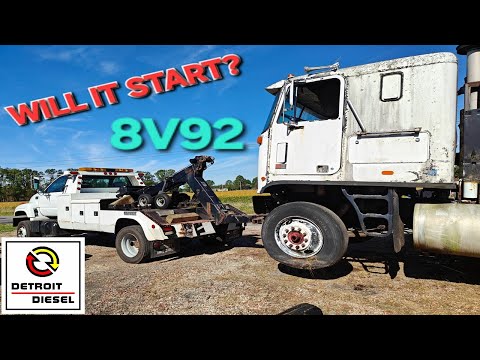 Видео: GMC ASTRO CABOVER 8V92 2-тактный, Детройт! Заведётся ли?