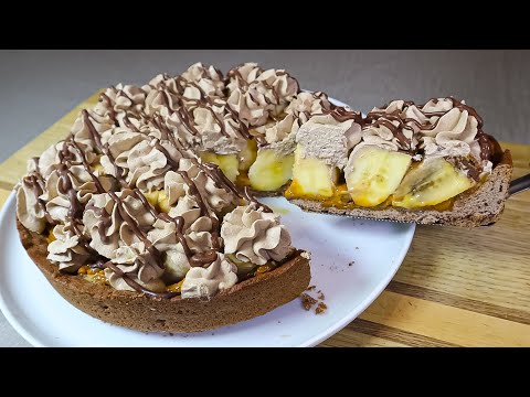 Видео: Нереально вкусный и простой торт с бананами. Без желатина! Очень быстро и просто!