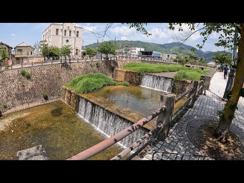 Видео: Япония, город Ашия. Прогулка на велике 4K