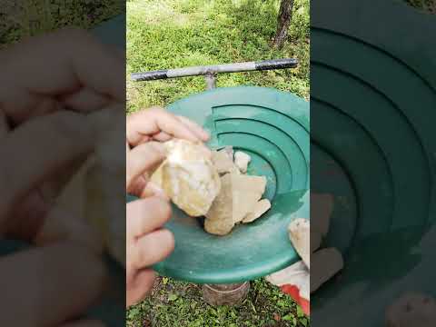 Видео: Смилане на камъни, в които се предполага, че може да има злато