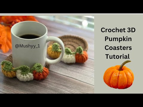 Видео: Схема вязания крючком 3D Pumpkin Stitch™ от Mushyy Easy Tutorial #howtocrochet #crochettutorial