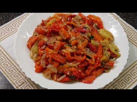 Видео: БОЛГАРСКИЙ СЛАДКИЙ ПЕРЕЦ, ГАРНИР-ЗАКУСКА!ОЧЕНЬ ВКУСНО!🌶🌶🌶