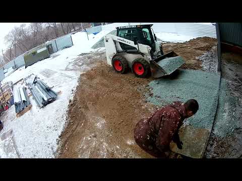 Видео: работа мини погрузчика Lonking 307   work of the Lonking 307 mini loader