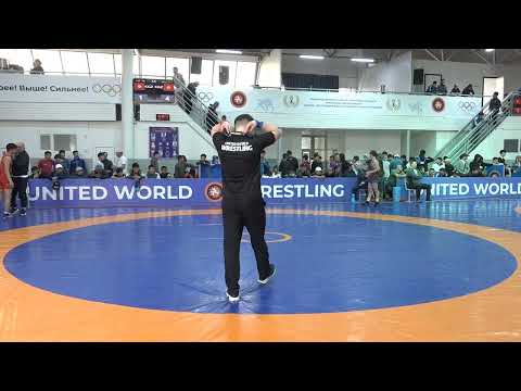 Видео: ВОЛЬНАЯ БОРЬБА. Чемпионат Кыргызстана-2025 (U-17). День 2 Мат А