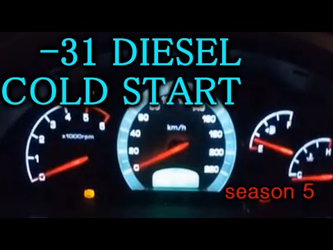Видео: S5E8. -31*C DIESEL COLD START! Compilation. Холодный запуск дизель в мороз. Odpalanie diesla zimą.
