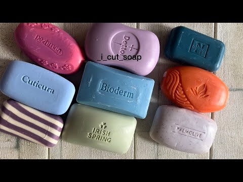 Видео: ASMR cutting dry soap/soap carving/relax video/резка сухого мыла