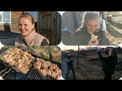 Видео: Vlog Сделала реснички/Шашлык маринуем и жарим.Отдыхаем,Мукбанг мини