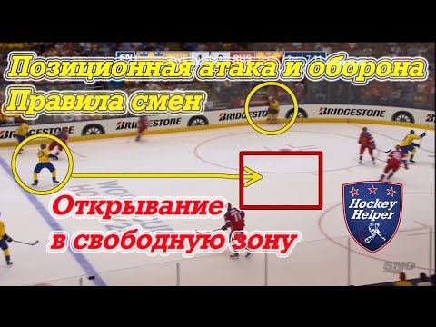 Видео: Нюансы атаки и обороны в хоккее. Наложение