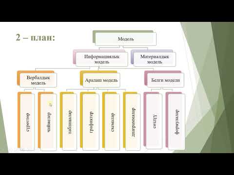 Видео: Информациялык модель жана анын түрлөрү, берүү формалары