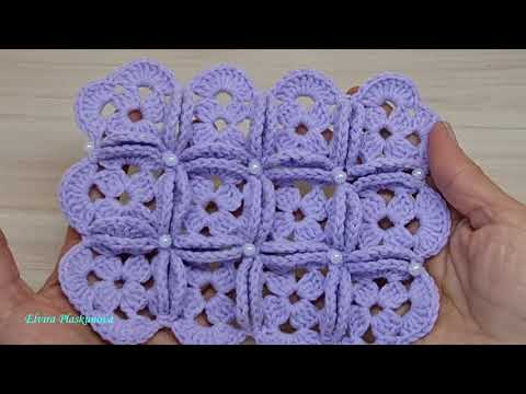 Видео: ОДЕЯЛО,ПЛЕД,НАВОЛОЧКА С БУСИНАМИ КРЮЧКОМ. Мотивы крючком.