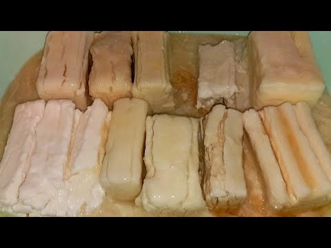 Видео: АСМР 10 Кусков Хозяйственного Мыла/Размокшие хозы/Mushy laundry soap/ASMR Soap