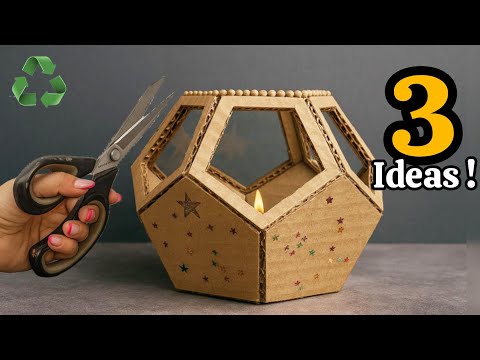 Видео: 😲 «Не выбрасывайте ненужный картон! 3 интересные идеи для поделок»