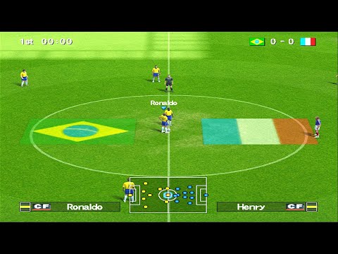 Видео: Winning Eleven 10 — Бразилия против Франции | PS2