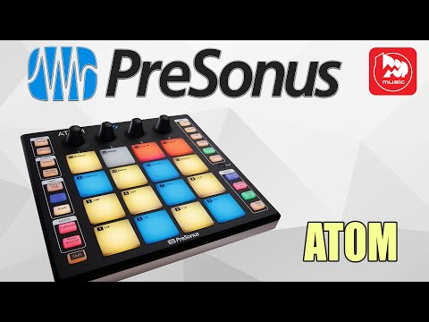 Видео: Миди-контроллер PreSonus Atom (16 крупных пэдов)