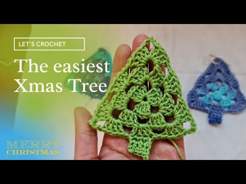Видео: Схема вязания елки крючком для начинающих