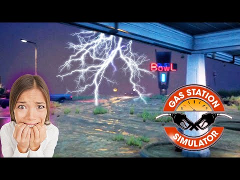 Видео: Буря на заправке | Gas Station Simulator #8 #GasStation #Заправка