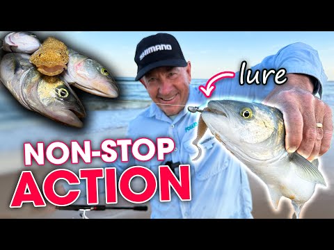 Видео: Я рыбачу на пляже с ПРИМАНКАМИ и НАЖИВКОЙ!