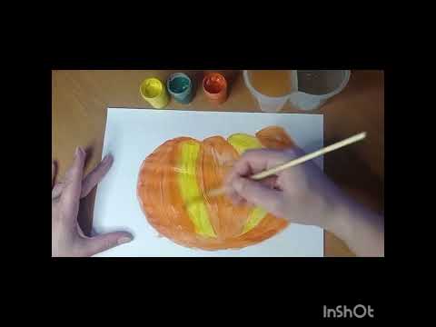 Видео: Малювання "Гарбуз"