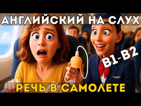 Видео: Речь в самолете | B1-B2 английский для путешественников