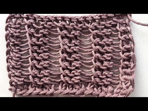 Видео: Ажурный узор спицами// Мастер-класс