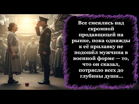 Видео: Все смеялись над скромной продавщицей на рынке, пока её сын офицер не пришёл...