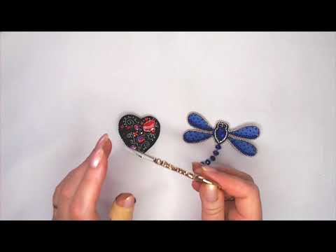 Видео: Couching stitch  -    шов, без которого нельзя вышить броши.