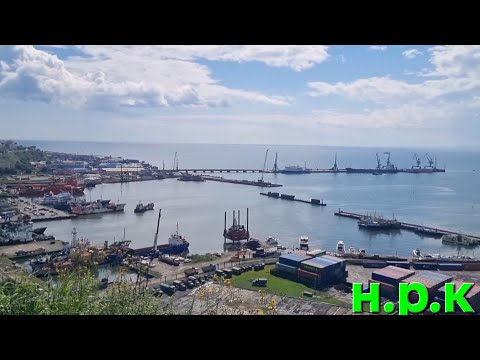 Видео: Сахалин-город у моря, обзор на Город Корсаков.