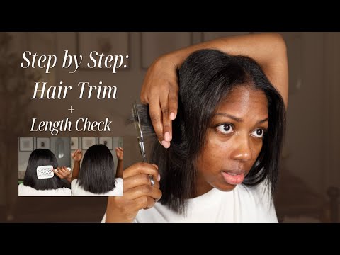 Видео: Как я подстригаю волосы самостоятельно | Проверка естественной длины волос | Ниара Алексис