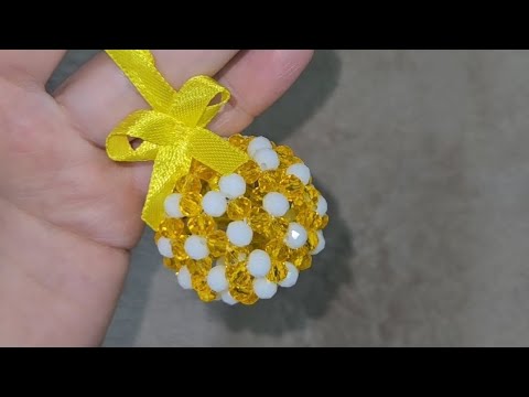 Видео: Разноцветный шар из хрустальных бусин.Туториал.Полное видео 