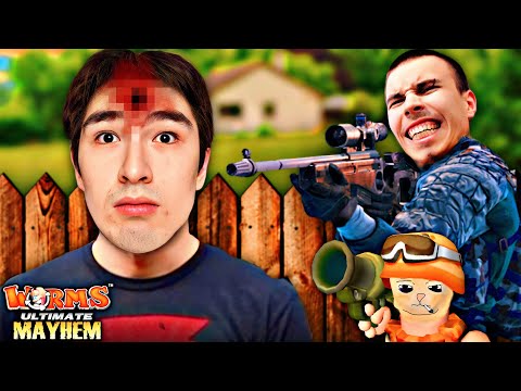 Видео: Сумасшедшие ДРУЗЬЯ Пытаются Меня УБNТЬ ! | Worms Ultimate Mayhem 🪱