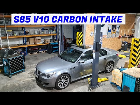 Видео: Звук F1 в 4-дверном суперседане — BMW E60 M5 + новый двухстоечный подъемник