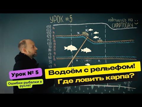 Видео: КАК ПОЙМАТЬ КАРПА на ВОДОЕМЕ со СЛОЖНЫМ РЕЛЬЕФОМ? Советы и ошибки в КАРПФИШИНГЕ! Урок 5
