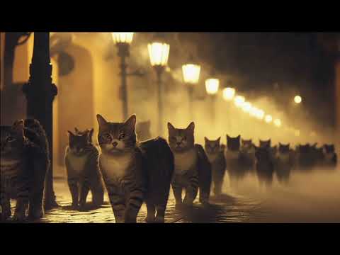 Видео: Кошачий марш. Ретро версия.