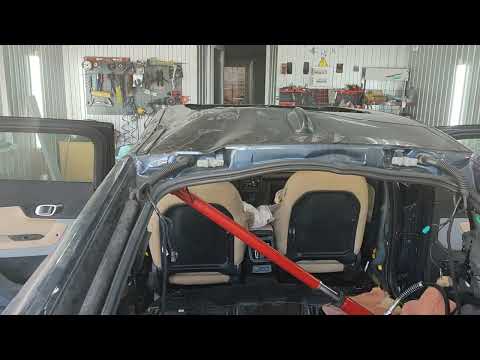 Видео: Перевертыш Polestar 2.  Возможен ли ремонт без замены части крыши и батона.!? Часть1.