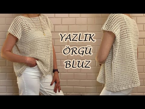 Видео: Летняя трикотажная блузка — очень практичная в изготовлении