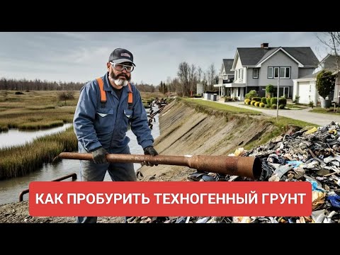 Видео: Проблемы бурения техногенного грунта вручную // мини скважина на первые пески