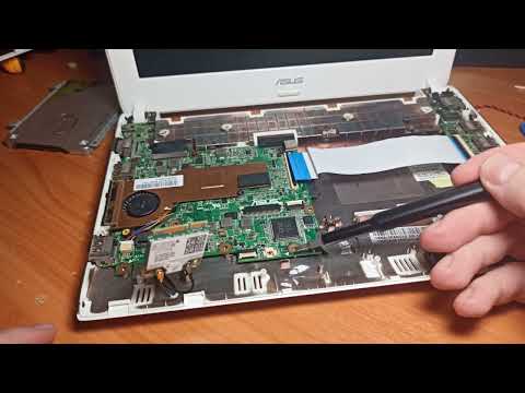 Видео: Разборка нетбука Asus Eee PC 1025C, замена оперативной памяти, батарейки.
