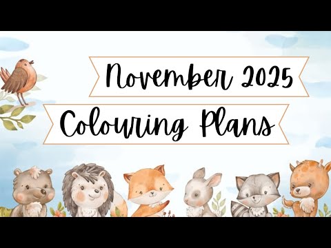 Видео: Планы раскрасок на ноябрь