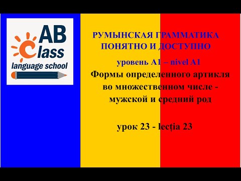 Видео: Урок 23. Формы определенного артикля во множественном числе - мужской и средний род