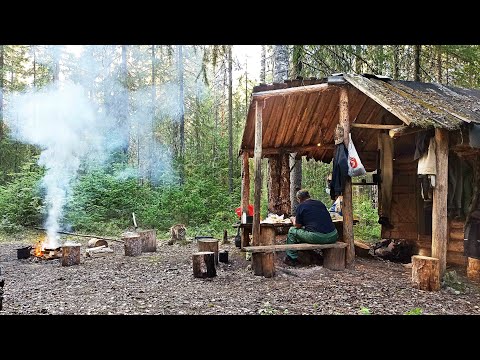 Видео: ЖИВЕМ С БАТЕЙ В ТАЙГЕ Ч.1 / "Карась" тащит! Лучшее блюдо из хариуса / Сплав по таежной реке
