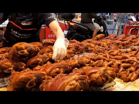 Видео: Великолепные навыки владения мечом! Топ-6 самых популярных чокбалов и тейлов в Корее - Street Food