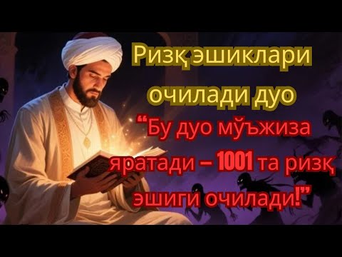 Видео: “1001 РИЗҚ ЭШИГИ ОЧИЛАДИ! БУ ДУО МЎЪЖИЗА – БАРАКА ВА РИЗҚ УЧУН АМАЛ ҚИЛИНГ!”