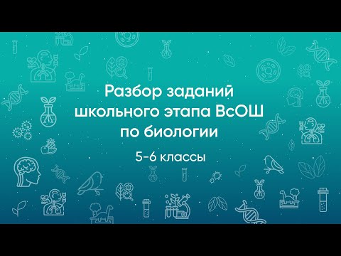 Видео: Разбор заданий школьного этапа ВсОШ 2020 года по биологии, 5-6 классы