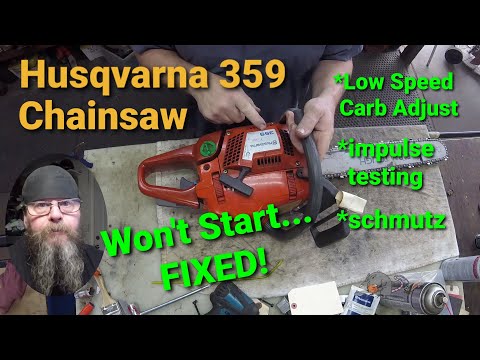 Видео: Бензопила Husqvarna 359 не заводится...Исправлено!