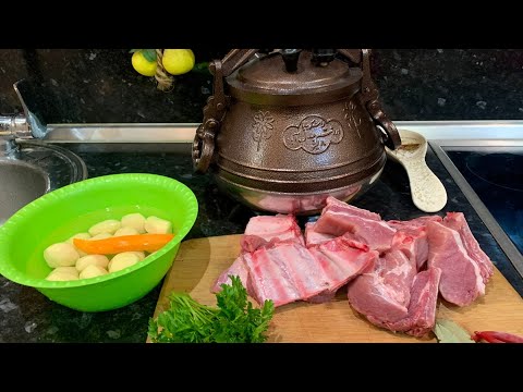 Видео: СВИНЫЕ РЕБРА В АФГАНСКОМ КАЗАНЕ #афганскийказан #мясо
