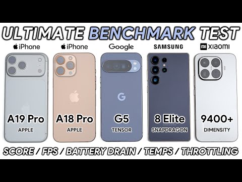 Видео: Сравнительный тест iPhone 17 Pro Max против 16 Pro Max / Pixel 10 Pro XL / Galaxy S25 Ultra / Xia...