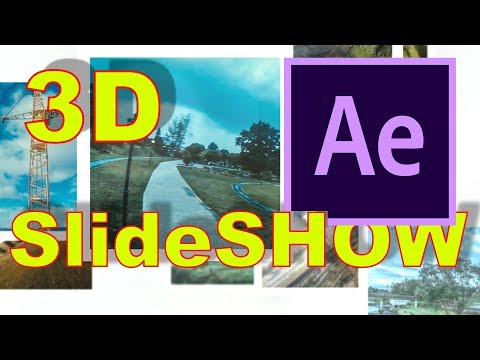 Видео: Как сделать 3D слайд шоу в Афтер эффект 3D slideshow in after effects tutorial