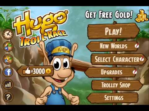 Видео: Hugo Troll Race   Кузя Троллегонки ios iphone gameplay