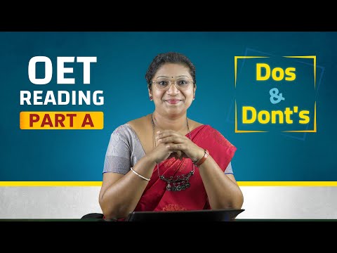 Видео: Чтение OET, часть A, класс | Что можно и чего нельзя делать